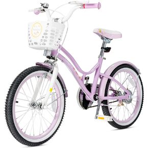 INFANS Kids Bike 18 Inch with 95% Assembled, Adjustable Seat, Balance or Training Wheels, Coaster Brake, Toddler Children Bicycle for 4 to 8 Years Old Boys Girls