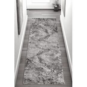 RUG BRANCH Sakarya Abstract Mid-Century Modern Brown Red Indoor Area Rug for Living Room, Bedroom, Dining Room, and Kitchen - 8' x 10' (7'10" X 10'10")