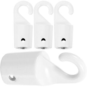 MAGICLULU 4Pcs Blind Wand Hook Tips Replacement Metal Hardware Tilt Wand Tips Repair Window Blind Wand Hooks Accessory for Vertical Blind Broken Horizontal Blind