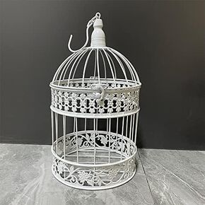 Iron Bird Cage for Wedding Decor and Flower Cage Decor Perfect Props for Hanging Flower Frames Indoor and Outdoor Decoration at Wedding Parties (Black)
