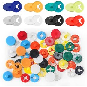 32 Couple Running Bib Clips Race Number Buckle Fixing System Triathlon Race Bib Holder Marathon Fastener Holder Bib Holder Number Buckles Fasteners Holders,Mixed Colors