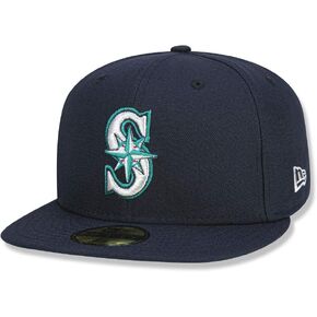 New Era Seattle Mariners AC Performance Home 59fifty Fitted Cap MLB Authentic