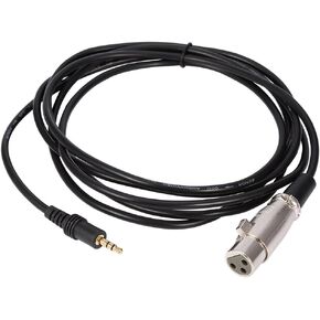 10FT 3 Pin XLR Connector, Female to 1/8" 3.5mm Male Jack Microphone Audio Cord Cable Mini Jack AUX Cord Audio Cable - 3 Meters