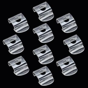 10pcs Window Shades Handle Clear Plastic Honeycomb Blinds Cellular Blind Roller Shade Lift Handles for Shades Bottom