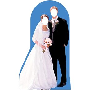 Cardboard People Wedding Couple Stand-in Life Size Cardboard Cutout Standup