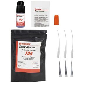 5 Second Tissue Adhesive, Vet Use, Blue, 3mL Bottle, 5 Applicators