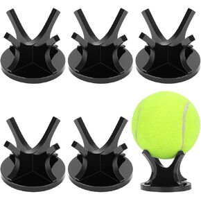 QWORK Acrylic Ball Stand Holders Set with Rubber Pads, Durable, Non-Slip Display Stand for Sports and Souvenir Balls, Black, 6 Pcs in Saudi Arabia