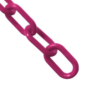 Mr. Chain Plastic Barrier Chain, Magenta, 2-Inch Link Diameter, 50-Foot Length (50018-50)
