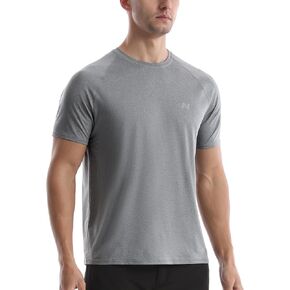 isnowood Men's Short Sleeve Swim Shirt - UPF 50+ Sun Protection Shirt Quick Dry Rashguard Beach Fishing T Shirts