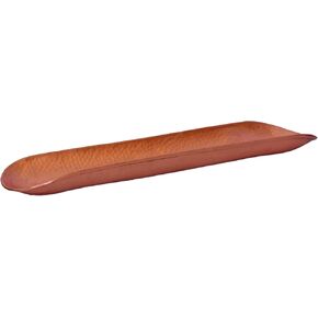 DeKulture Handcrafted Copper Tray for Serving (14.5"x3.5"x1") - Cookies, Knick Knacks, Dry Fruits, Utensils