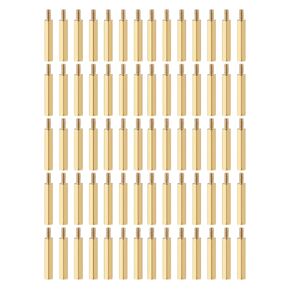 YOKIVE 50 Pcs M2.5 Standoff Screws, Brass Hex PCB Standoffs, Keep Height Consistent, Great for Motherboard (Gold Tone, 25mm+6mm)