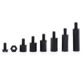 250pcs Standoffs Nylon M2 M3 Male Female Hex Column Standoff Screws Nuts Assortment Kit for Communication Electroplating M3 Male Standoff A