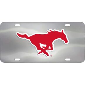 لوحة ترخيص FANMATS SMU Mustangs ثلاثية الأبعاد من الفولاذ المقاوم للصدأ