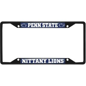 FANMATS 31278 Penn State Nittany Lions Metal License Plate Frame Black Finish