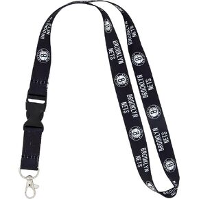 Desert Cactus Brooklyn Nets Lanyard Keychain Detachable NBA Breakaway Snap Buckle National Basketball Association Car Keys ID Badge Holder (Lanyard 3)