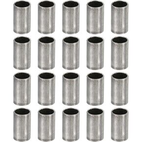 PATIKIL M5 Steel Spacers, 40 Pcs Metal Spacers Steel 5mm ID x 8mm OD x 8mm L Carbon Steel Spacer Screw Standoff Round for 1/5in or M5 Screw Bolts