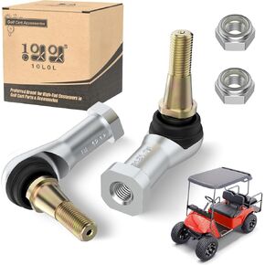 10L0L Ball Joint Tie Rod End Kit for EZGO TXT 2001-up Electric & Gas Golf Cart, OEM# 70902-G01 70902-G02, Set of 2 (Driver & Passenger Side)