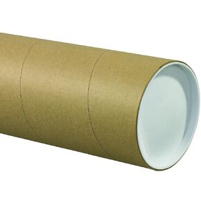 BOX USA BP8036KHD Jumbo Mailing Tubes, 8" x 36", Kraft (Pack of 10)
