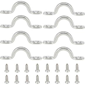 M5 M6 M8 Stainless Steel 316 Bimini Boat Top Pad Eye Deck Loop Strap Kayak Deck Loops Tie Down Anchor Point for Kayak Canoe Rigging