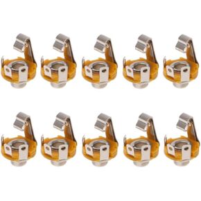 6.35mm 1/4inch Female Stereo Socket Panel Mount Jacks, Patch Cables, Microphone Connector Adapter 10Pcs