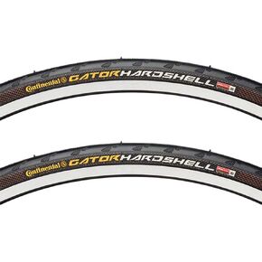 Continental Gator Hardshell Tire PAIR 27x1-1/4 Wire Clincher Black 27" Road Bike