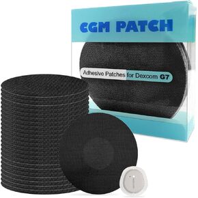 25Pack Adhesive Patches for G7, Premium Waterproof Flexible & Breathable Full Covers for CGM Dexcom G7,Latex-Free Overlay Patch for G7 Sensor Long-Lasting Hypoallergenic Medical Glue No Hole (Mixed)