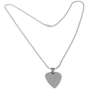 Alomejor Pick Necklace Metal Special Pattern Friendship Charm Guitar Pick Pendant for Long Distance Guitar Gift