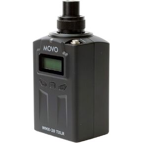 Movo WMX-20-TXLR 48-Channel Wireless Plug-on XLR Transmitter for The WMX-20 System (330' ft Audio Range)