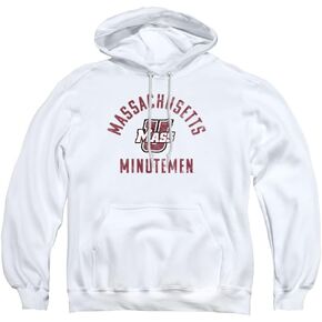 LOGOVISION University of Massachusetts Official Minutemen Logo Unisex Adult Pull-Over Hoodie