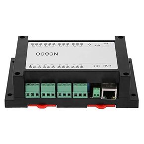 Ethernet RJ45 TCP/IP Relay Remote Control Board 8-Channel Relay Module Board 10A Relay Controller Network Relay Switch Controller Module for Smart Home Control 250V/AC with Case(Black)