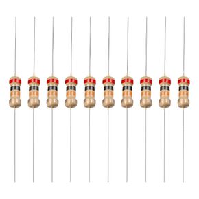 YOKIVE 100 PCS Carbon Film Resistors, 1/4W 20K Ohm 5% Tolerances Resistor, Good for DIY Electronic Projects (4 Color Band, 1.77x0.09-Inch)