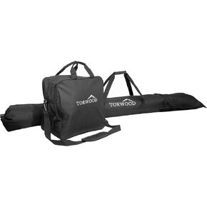 Ski bag and Boot Bag Combo - Gear Protection and Travel Solution - Ideal for Skiing Enthusiasts and Winter Sports Enthusiasts. Comes with a Balaclava Snow Mask
