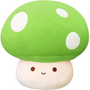 Cute Mushroom Plush Toy, Pink Mushroom Plush Pillow 3D Soft Mushroom Plushie, Mushroom Hugging Plush Pillow Gift for Girls Kids Home Mushroom Decor Christmas Birthday 25cm