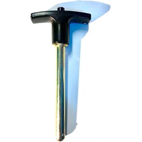 SB Distribution Ltd. Push Release Steel Pin, Tensile 3/8" Dia Shaft 2-1/2" Locking Space w/Deluxe Aluminum T Knob | “Universal Weight Stack – Replacement Pins | Detent Hitch Pin.