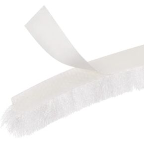 METALLIXITY Adhesive Brush Seal Weather Stripping (11/32"x11/32"x32.8ft), Door Brush Strip - for Sliding Sash Door Window Wardrobe Seal, White