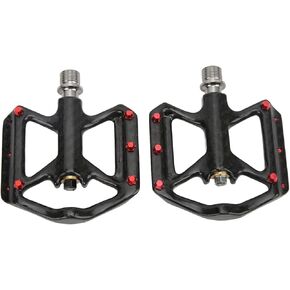 Bike Pedals,1 Pair Carbon Fiber Pedal with Three Bearings Axle Pedales for MTB Road Bike
