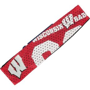 Littlearth Unisex-Adult NCAA Wisconsin Badgers Jersey FanBand Headband, Team Color, One Size, (100404-UWIS)