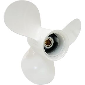Boat Propeller 9 7/8x10 1/2 F for Yamaha Outboard Motor 20HP 25HP 30HP Outboard Propeller for Yamaha Engine 3" Gearcase 664-45945-00-EL 9.875x10.5