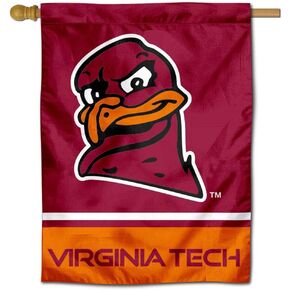 Virginia Tech Hokies Hokie Logo House Flag Banner