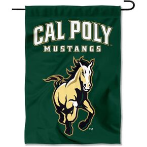 Cal Poly Mustangs Wordmark Garden Banner Flag