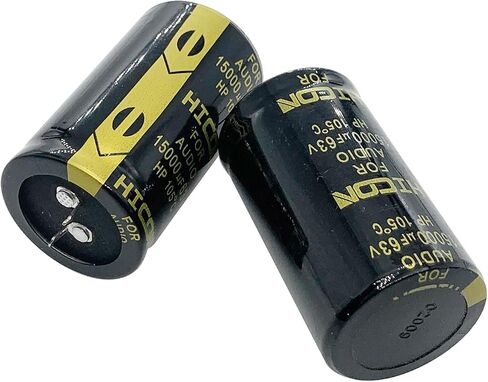 2Pcs 63v 15000UF Snap in Electrolytic Capacitor 35X60mm(1.38x2.38in) for Audio Amplifier,High Frequency Aluminum Electrolytic Capacitors Audio Capacitor, Radial Large Can Type Electrolytic Cap in Saudi Arabia