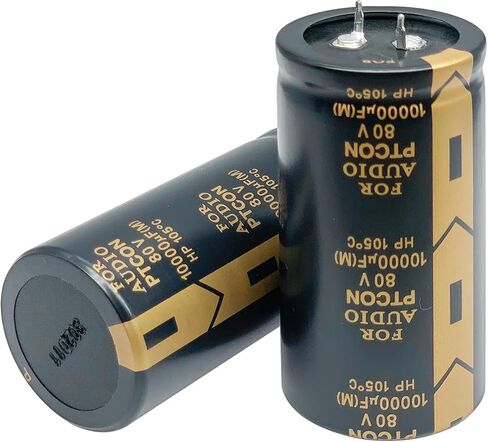 2Pcs 63v 15000UF Snap in Electrolytic Capacitor 35X60mm(1.38x2.38in) for Audio Amplifier,High Frequency Aluminum Electrolytic Capacitors Audio Capacitor, Radial Large Can Type Electrolytic Cap in Saudi Arabia