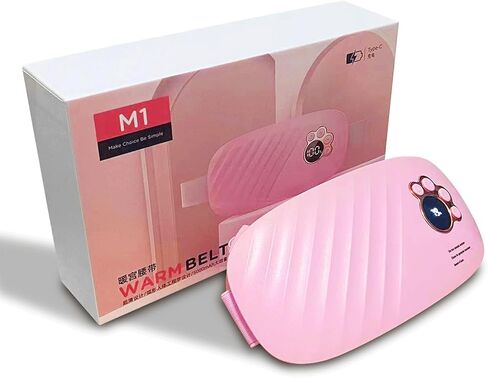Portable Heating Pads for Cramps, Period Heating Pad for Cramps 5s Fast Heating with 3 Heating Levels and 3 Vibration Massage Modes, Back or Belly Pain Relief Heating Pad for Women and Girl in Saudi Arabia