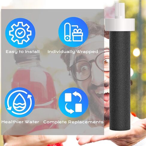 Replacement for Brita Water Filter,Water Bottle Filter Compatible with Brita BB06 Hard Sided Sport Bottle Filter and Stainless Steel, 6 Pack in Saudi Arabia
