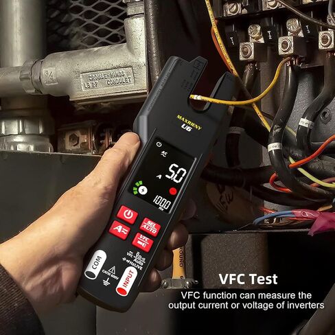 DC AC Clamp Meter 6000 Counts True RMS Digital Multimeter Amp Resistance Frequency Live Check V-Alert Continuity Voltage Tester with Back Clip in Saudi Arabia