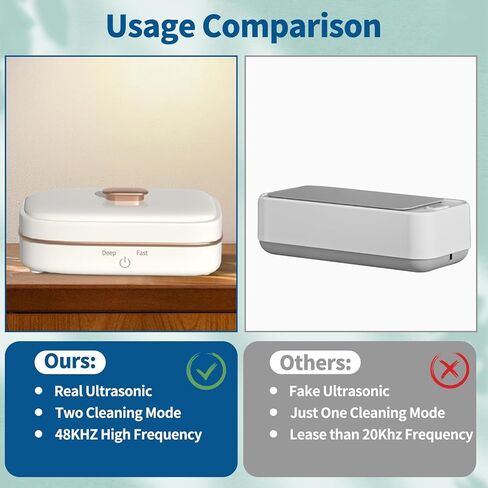 منظف ​​المجوهرات بالموجات فوق الصوتية 48 كيلو هرتز، منظف المجوهرات بالموجات فوق الصوتية، منظف صوتي احترافي مع تشغيل بلمسة واحدة، منظف بالموجات فوق الصوتية للخواتم والنظارات والمجوهرات، in Kuwait