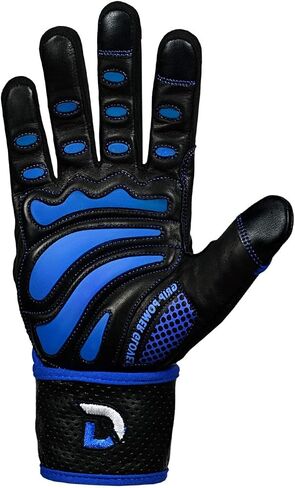 Elite Leather Gym Gloves with Built in 2" Wide Wrist Wraps Grip & Design for WeightLifting Power Lifting Bodybuilding & Strength Training Workout Exercises in Saudi Arabia