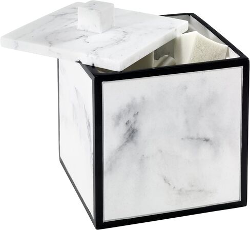 Avanti Linens - Covered Jar, Guest Bathroom Essentials, Modern Inspired Home Decor (Jasper Collection) in Saudi Arabia