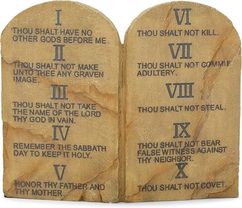 Dicksons Ten Commandments Resin Stone 11 x 9 Wall or Tabletop Plaque in Saudi Arabia