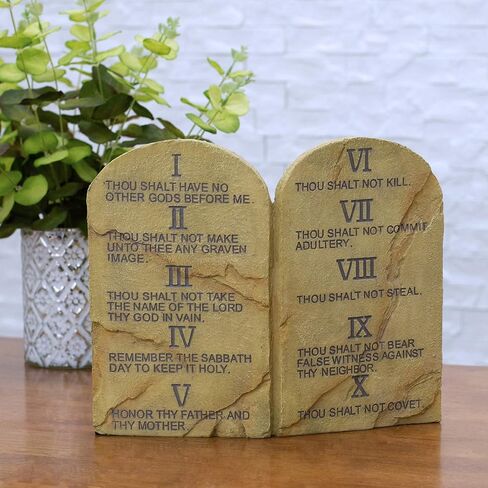 Dicksons Ten Commandments Resin Stone 11 x 9 Wall or Tabletop Plaque in Saudi Arabia